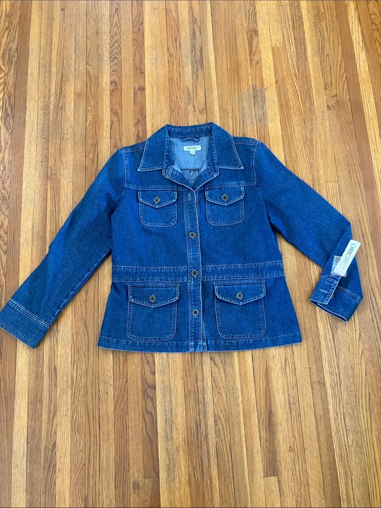 Cherokee Jackets & Blazers - Cherokee Dark Blue Denim Jacket with Button Front